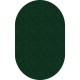 Flagship Carpets Amerisoft Solid Color Rug - 12 ft Length x 90" Width - Oval - Emerald Green - Nylon, Polyester