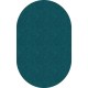 Flagship Carpets Amerisoft Solid Color Rug - 12 ft Length x 90" Width - Oval - Marine Blue - Nylon, Polyester