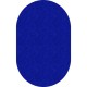 Flagship Carpets Amerisoft Solid Color Rug - 12 ft Length x 90" Width - Oval - Royal Blue - Nylon, Polyester