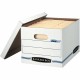 Bankers Box Easylift File Storage Box - Internal Dimensions: 12" Width x 12" Depth x 10" Height - External Dimensions: 12.8" Wid