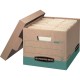 Bankers Box Recycled R-Kive File Storage Box - Internal Dimensions: 12" Width x 15" Depth x 10" Height - External Dimensions: 12