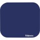 Fellowes Mouse Pad - Blue - 0.13" x 9" x 8" Dimension - Blue - Rubber - Scratch Resistant - 1 Pack