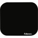 Fellowes Mouse Pad - Black - 0.13" x 9" x 8" Dimension - Black - Polyester - Scratch Resistant - 1 Pack