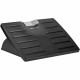 Fellowes Office Suites Adjustable Footrest - 30&deg Tilt - Black, Silver - 1 Each