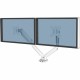 Fellowes Platinum Series Dual Monitor Arm - White - 2 Display(s) Supported - 27" Screen Support - 40 lb Load Capacity - 1 Each
