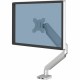 Fellowes Platinum Series Single Monitor Arm - Silver - 1 Display(s) Supported - 27" Screen Support - 20 lb Load Capacity - 1 Eac