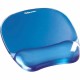 Fellowes Crystals Gel Mousepad/Wrist Rest - Blue - 0.75" x 7.88" x 9.19" Dimension - Blue - Gel, Rubber - Stain Resistant, Skid 