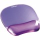 Fellowes Crystals Gel Mousepad/Wrist Rest - 0.75" x 7.88" x 9.19" Dimension - Purple - Rubber, Gel - Stain Resistant, Skid Proof