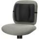 Fellowes Standard Backrest - Black - Black - High Density Foam (HDF) - 1 Each
