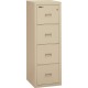 FireKing Insulated Turtle File Cabinet - 4-Drawer - 17.7" x 22.1" x 52.8" - 4 x Drawer(s) for File - Letter, Legal - Fire Resist
