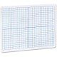 Flipside Grid Side/Plain Side Dry Erase Lap Board - 12" (1 ft) Width x 9" (0.8 ft) Height - White Surface - Rectangle - Portable