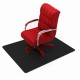 Advantagemat Black Vinyl Rectangular Chair Mat for Hard Floor - 48" x 60" - Hard Floor - 60" Length x 48" Width x 0.080" Depth x