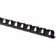 GBC CombBind Binding Spines - 0.38" Maximum Capacity - 60 x Sheet Capacity - For Letter 8 1/2" x 11" Sheet - 19 x Rings - Black 
