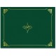 Geographics Letter Recycled Certificate Holder - 8 1/2" x 11" - Hunter Green, Gold - 30% Recycled - 5 / Pack