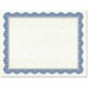 Geographics Drama Blue Border Blank Certificates - 8.5" x 11" - Inkjet, Laser Compatible with Blue Border - 15 / Pack