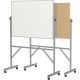Ghent Reversible Cork Bulletin Board/ Non-Magnetic Whiteboard with Aluminum Frame - 48" (4 ft) Width x 36" (3 ft) Height - Natur