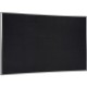 Ghent Recycled Bulletin Board with Aluminum Frame - 24" Height x 36" Width - Black Rubber Surface - Recyclable, Washable, Easy t