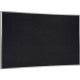 Ghent Recycled Bulletin Board with Aluminum Frame - 36" Height x 60" Width - Black Rubber Surface - Recyclable, Washable, Easy t