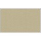 Ghent Vinyl Bulletin Board with Aluminum Frame - 36" Height x 60" Width - Caramel Vinyl, Fabric, Fiberboard Surface - Washable, 