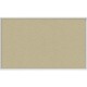 Ghent Vinyl Bulletin Board with Aluminum Frame - 48" Height x 10 ft Width - Caramel Vinyl, Fabric, Fiberboard Surface - Washable