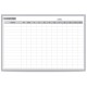Ghent Dry Erase Board - 36" (3 ft) Width x 24" (2 ft) Height - White Steel Surface - Satin Aluminum Frame - Rectangle - Horizont