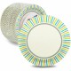 Genuine Joe 7" Printed Paper Plates - Disposable - 7" Diameter - Assorted - 125 / Pack