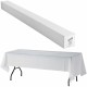 Genuine Joe Banquet-Size Plastic Tablecover - 300 ft Length x 40" Width - Plastic - White - 1 / Roll