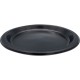 Genuine Joe 9" Round Plastic Plates - Disposable - 9" Diameter - Black - Plastic Body - 125 / Pack
