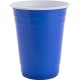 Genuine Joe 16 oz Party Cups - 50 / Pack - Blue, White - Plastic - Party, Cold Drink, Beverage