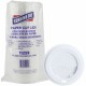 Genuine Joe Hot Cup Protective Lids - Polystyrene - 50 / Pack - White