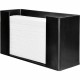 Genuine Joe Folded Paper Towel Dispenser - C Fold, Multifold Dispenser - 6.8" Height x 11.5" Width x 4.1" Depth - Acrylic - Blac