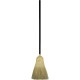 Genuine Joe Warehouse Broom - Corn Fiber Bristle - 38" Handle Length - Lacquered Wood Handle - 1 Each - Natural