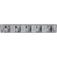 Genuine Joe Cleaning Tool Wall Organizer Rack - 5 x Broom - 3.8" Height x 16.5" Width x 2.8" Depth - Handle, Hanging Hook, Sturd