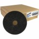 Genuine Joe Black Floor Stripping Pad - 5/Carton - Round x 18" Diameter - Stripping - 175 rpm to 350 rpm Speed Supported - Heavy