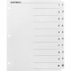 Business Source Table of Content Quick Index Dividers - Printed Tab(s) - Digit - 1-10 - 10 Tab(s)/Set - 8.5" Divider Width x 11"