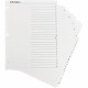 Business Source A-Z Tab Table of Contents Index Dividers - Printed Tab(s) - Character - A-Z - 25 Tab(s)/Set - 8.5" Divider Width