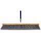 Genuine Joe Floor Sweep - 24" Handle Width - 60" Handle Length - Metal Handle - 1 Each - Gray