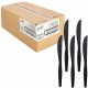 Genuine Joe Heavyweight Knife - 1 Piece(s) - 1000/Carton - Knife - 1 x Knife - Disposable - Textured - Black