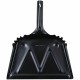 Genuine Joe Heavy-Duty Metal Dustpan - 12" Wide - Steel - Black - 1 Each