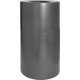 Genuine Joe Classic Cylinder Gray Waste Receptacle - 35 gal Capacity - Weather Resistant, Fire Proof, Leak Proof - 34" Height x 
