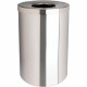 Genuine Joe 30 Gallon Stainless Steel Trash Receptacle - 30 gal Capacity - Durable, Heavy Duty - 31.5" Height x 20" Diameter - S