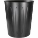 Genuine Joe 6-gallon Fire-safe Trash Can - 6 gal Capacity - Fire-Safe, Sturdy - 14" Height x 13" Diameter - Metal, Steel - Black