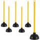 Genuine Joe Value Plus Plunger - 5.75" Cup Diameter - 23" Length - Yellow - Drain, Toilet, Pipe