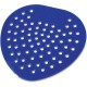 Genuine Joe Bubblegum Scent Urinal Screen - Tapered Drain Hole, Splash Resistant, Deodorizer - 6 / Carton - Blue