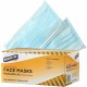 Genuine Joe Disposable Face Mask - Recommended for: Face - Particulate Protection - Blue - Disposable, Latex-free, Breathable, C