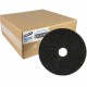 Genuine Joe Black Floor Stripping Pad - 14" Diameter - 5/Carton x 14" Diameter x 1" Thickness - Floor, Stripping - 175 rpm to 35