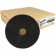Genuine Joe Black Floor Stripping Pad - 20" Diameter - 5/Carton x 20" Diameter x 1" Thickness - Stripping, Floor - 175 rpm to 35
