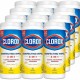 Clorox Disinfecting Cleaning Wipes - Ready-To-Use - Crisp Lemon Scent - 7" Length x 8" Width - 35 / Canister - 12 / Carton - Ple