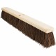 Genuine Joe 24" Push Broomhead - Brown - Lacquered Wood - 24" Length - 1 Each
