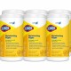 CloroxPro Disinfecting Wipes - For Multipurpose - Ready-To-Use - Lemon Fresh Scent - 75 / Canister - 6 / Carton - Pleasant Scent